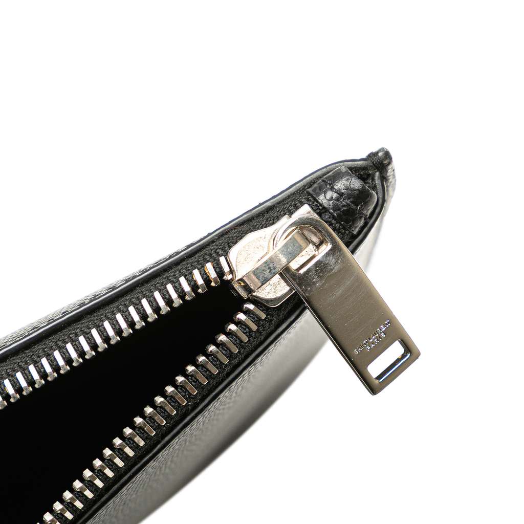 Saint Laurent Grain De Poudre Zipped Tablet Holder - Image 11