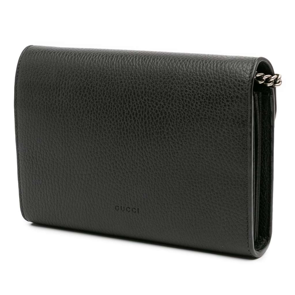 Gucci Mini Leather Dionysus Wallet on Chain - Back view