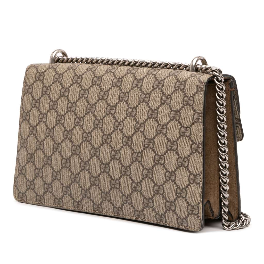 Gucci Medium GG Supreme Dionysus Shoulder Bag - Back view