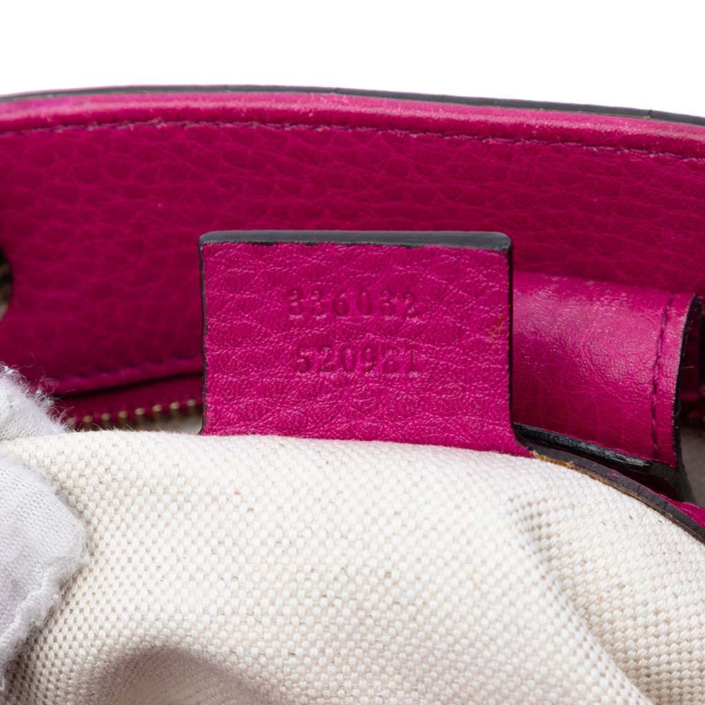 Gucci Small Calfskin Bamboo Shopper Satchel - Detail 1