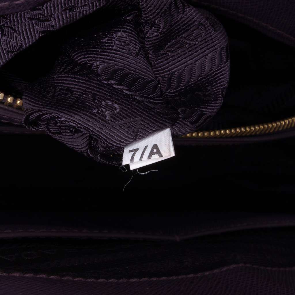 Prada Medium Saffiano Lux Galleria Double Zip Satchel - Detail 1