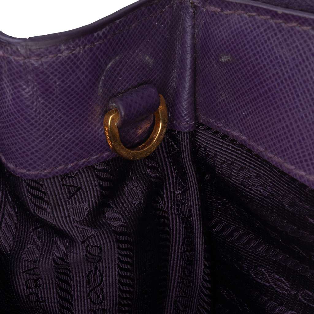 Prada Medium Saffiano Lux Galleria Double Zip Satchel - Detail 2