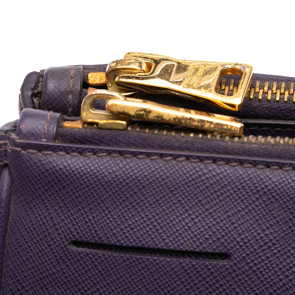 Prada Medium Saffiano Lux Galleria Double Zip Satchel - Image 12