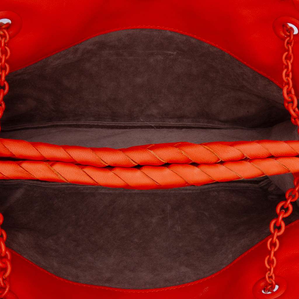 Bottega Veneta Nappa Intrecciato Ruffle Duo Shoulder Bag - 4