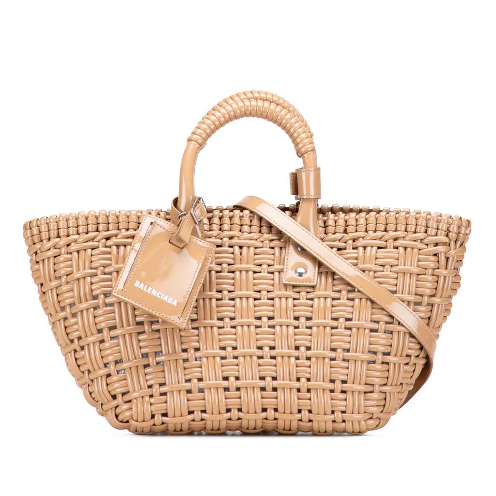 Balenciaga Faux Leather Bistro Panier XS