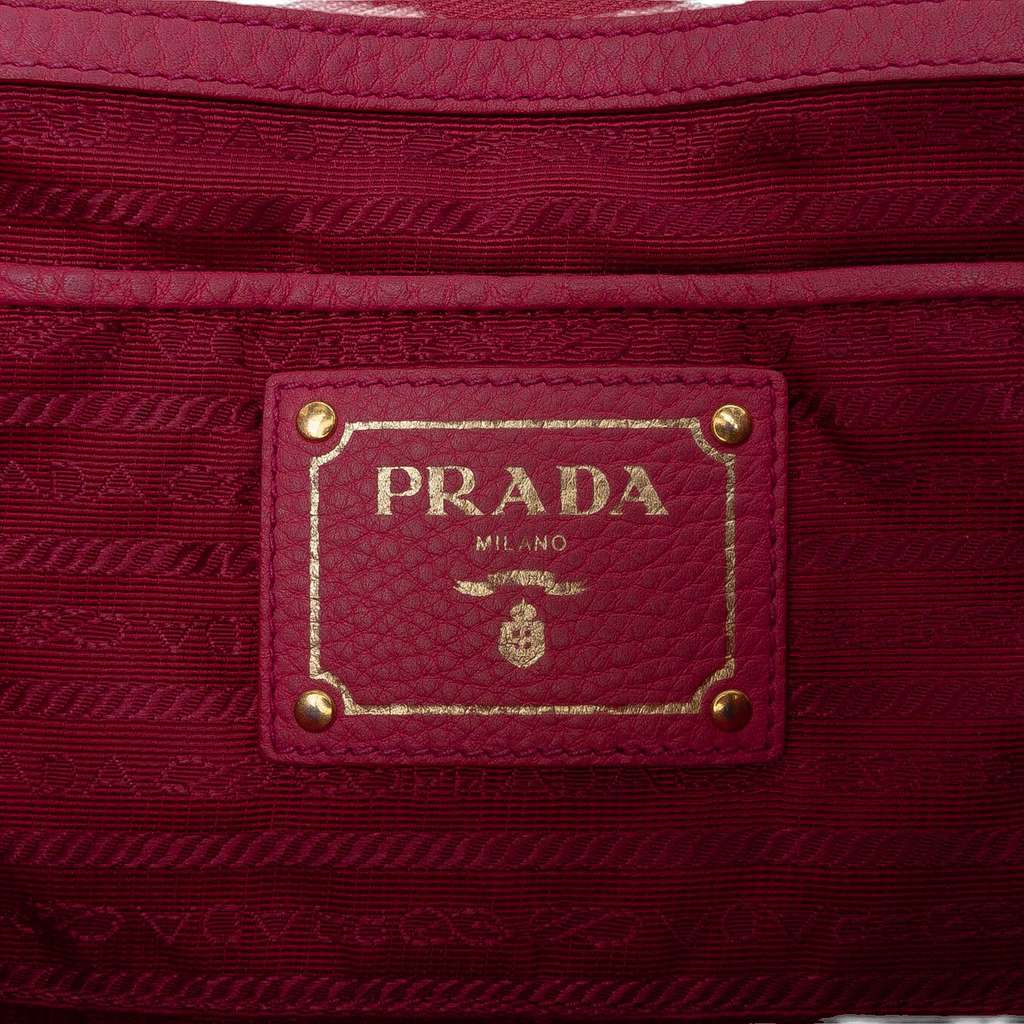 Prada Vitello Daino Open Convertible Tote - Side view