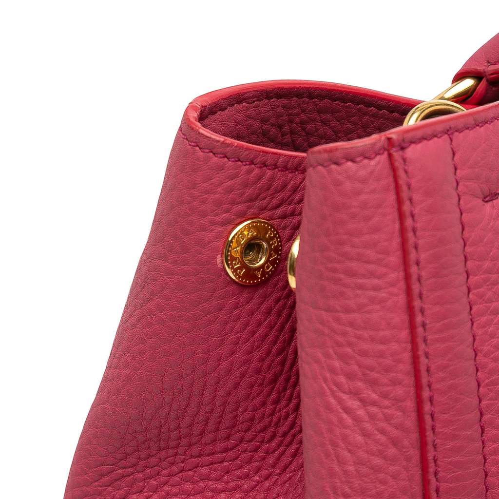 Prada Vitello Daino Open Convertible Tote - Image 12