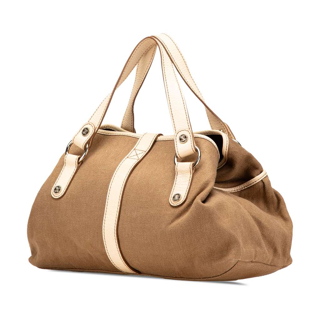 Celine Canvas Boogie Tassel Tote - Back view