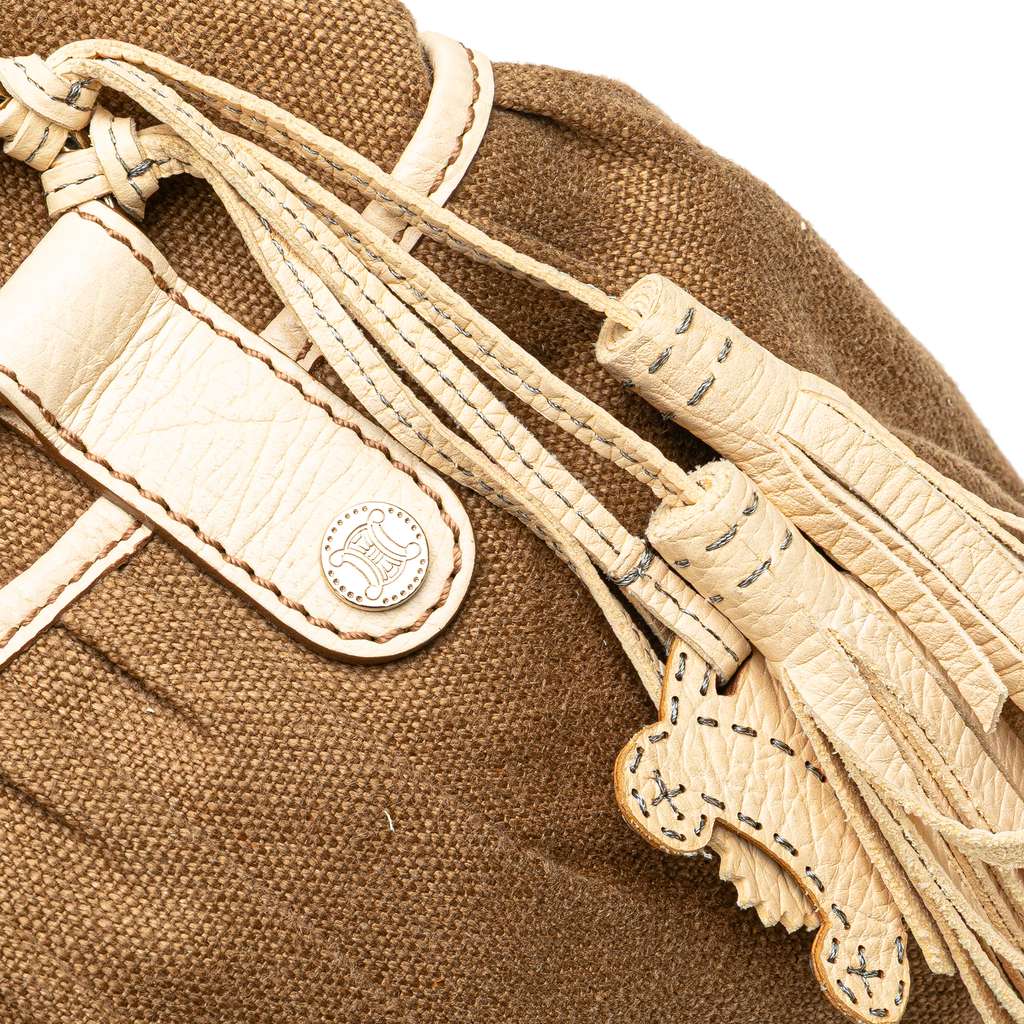 Celine Canvas Boogie Tassel Tote - Image 10