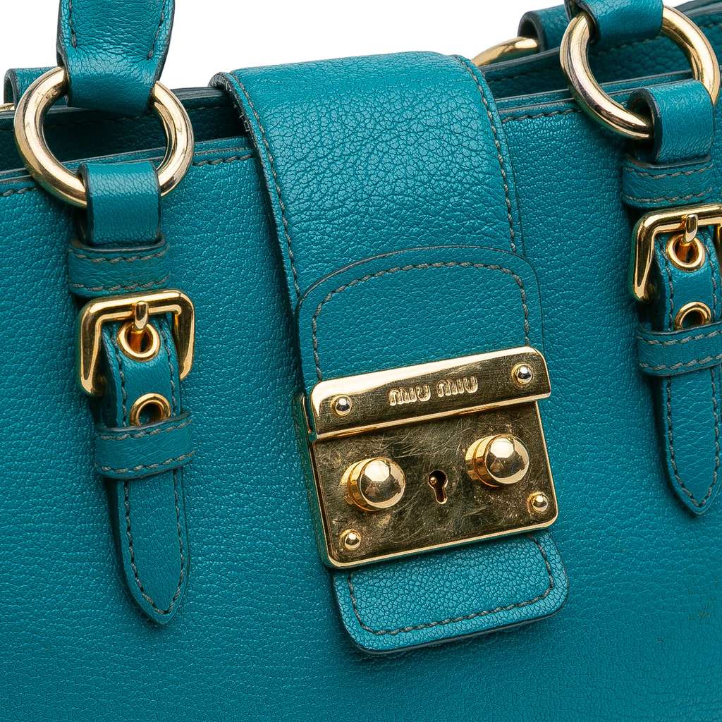 Miu Miu Goatskin Madras Satchel - Detail 1