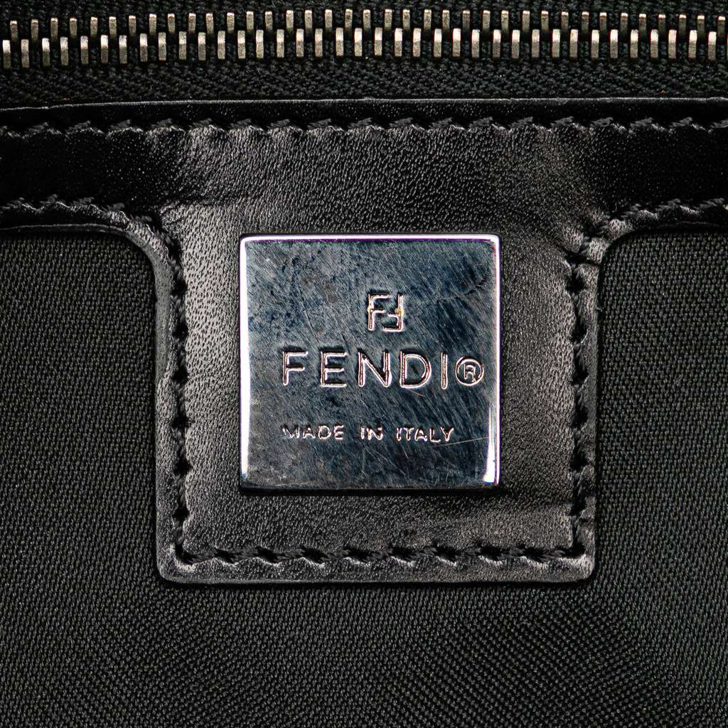 Fendi Small Zucchino Canvas Handbag - 5
