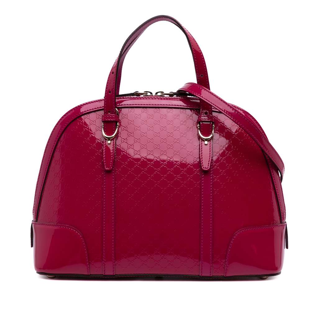 Gucci Medium Microguccissima Patent Nice Dome Satchel