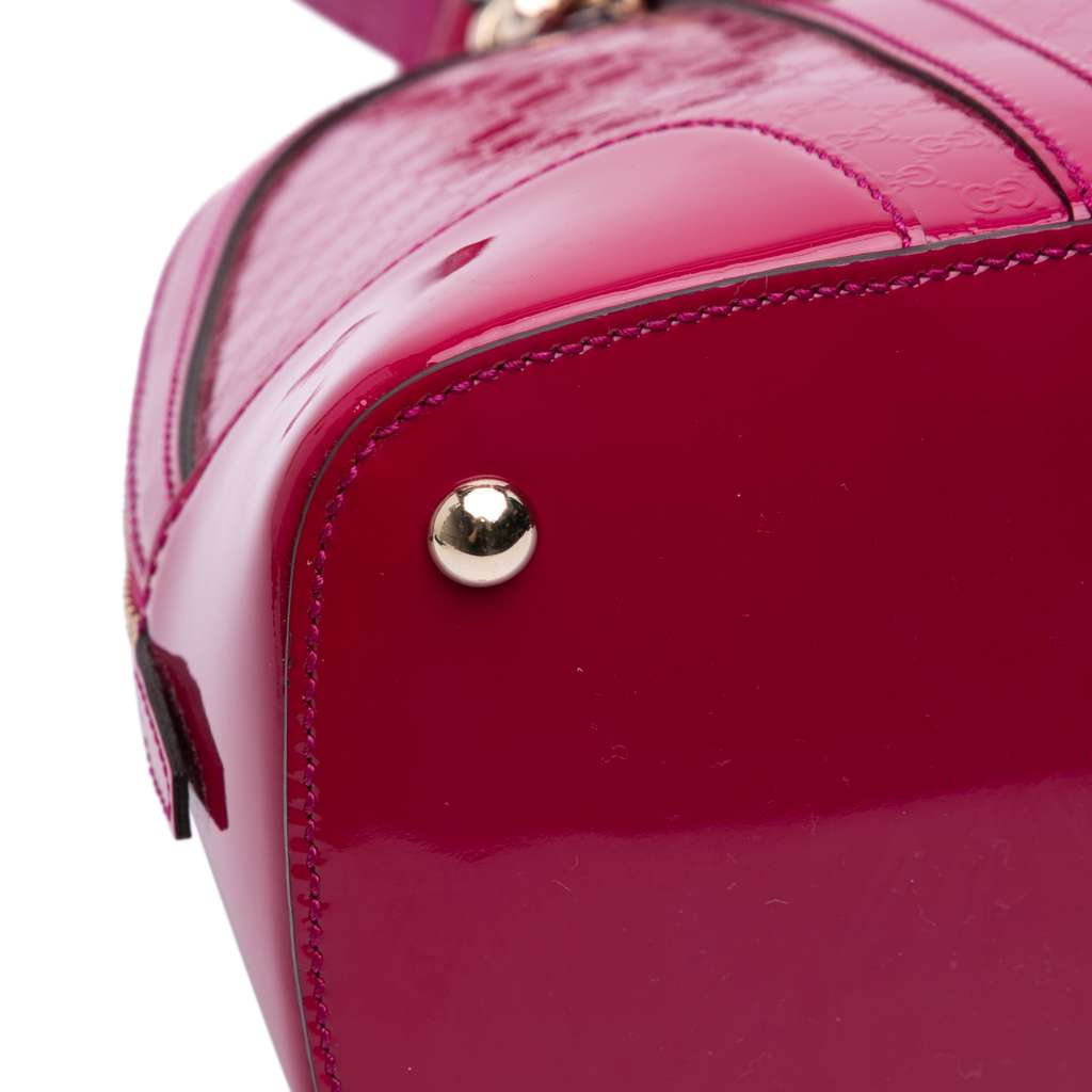 Gucci Medium Microguccissima Patent Nice Dome Satchel - Image 13