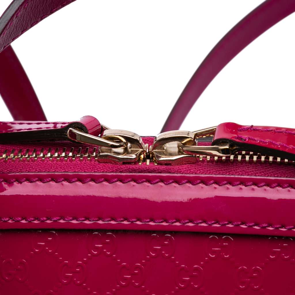 Gucci Medium Microguccissima Patent Nice Dome Satchel - Image 11