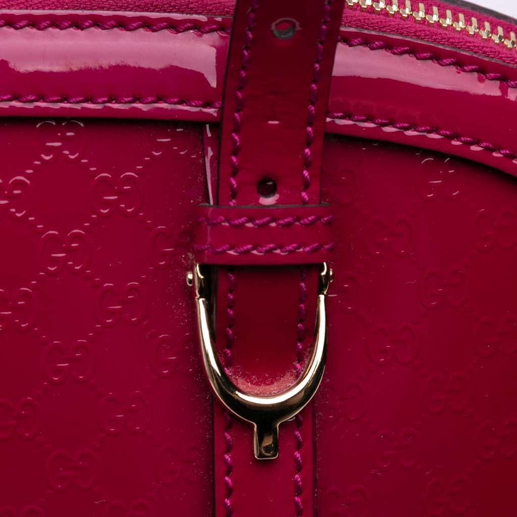 Gucci Medium Microguccissima Patent Nice Dome Satchel - Image 12