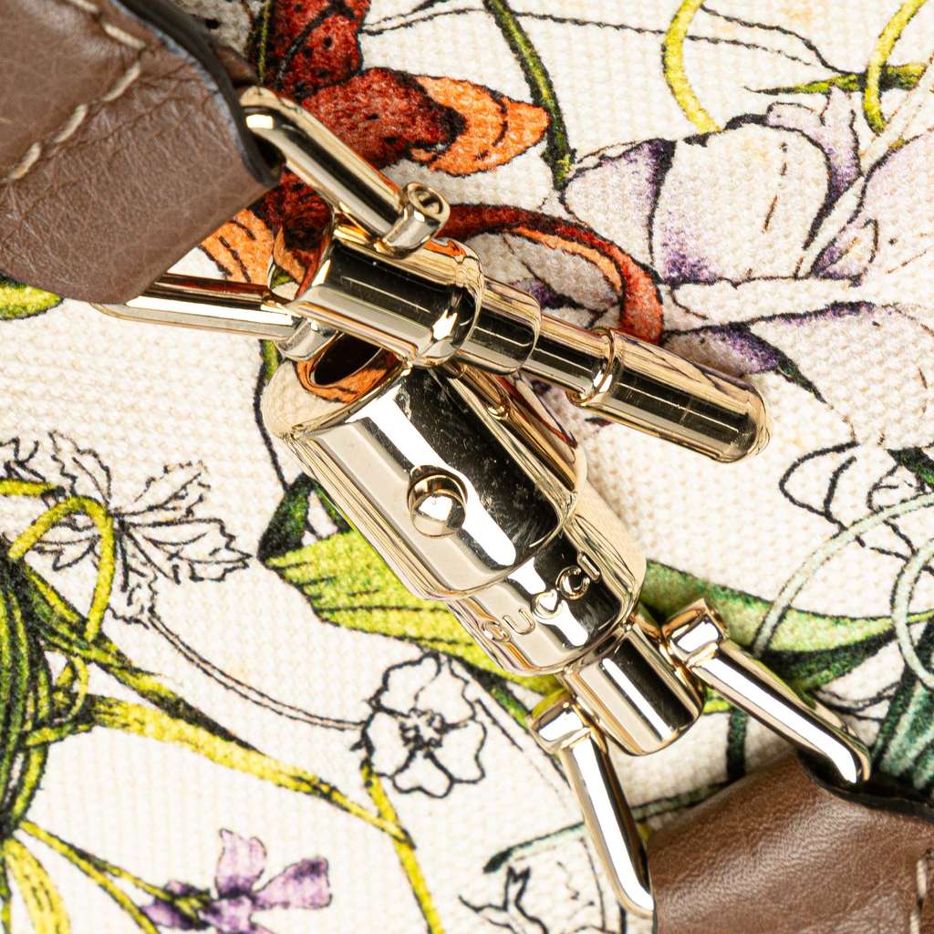 Gucci Flora Canvas Jackie O Bouvier Crossbody - Detail 2