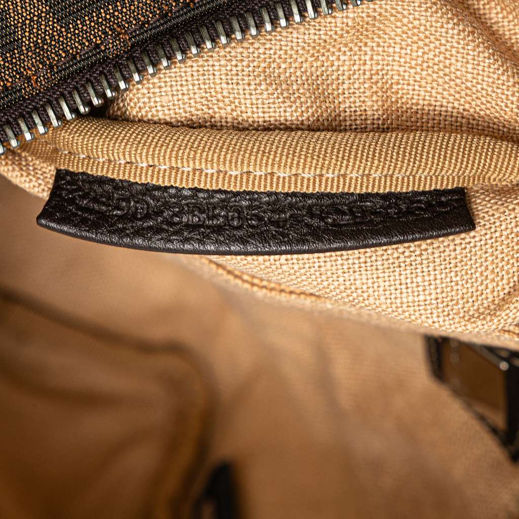 Fendi Mini Zucca Canvas Selleria Boston Bag - Detail 1