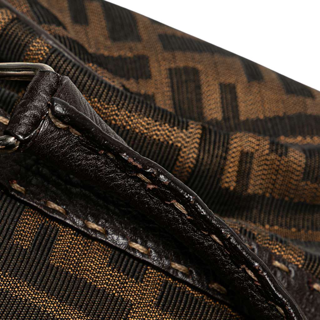 Fendi Mini Zucca Canvas Selleria Boston Bag - Detail 2