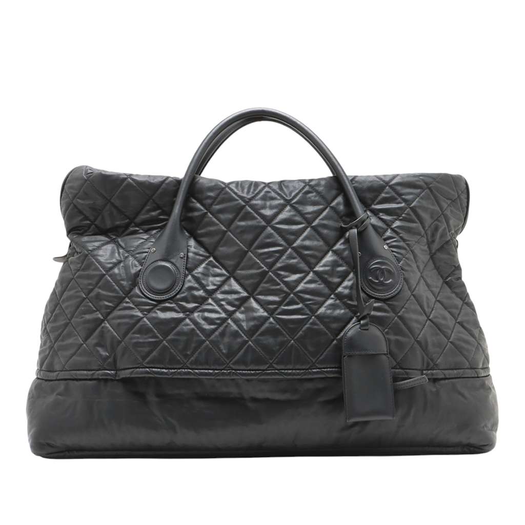 Chanel Quilted Coated Canvas Horizontal Sport Weekender