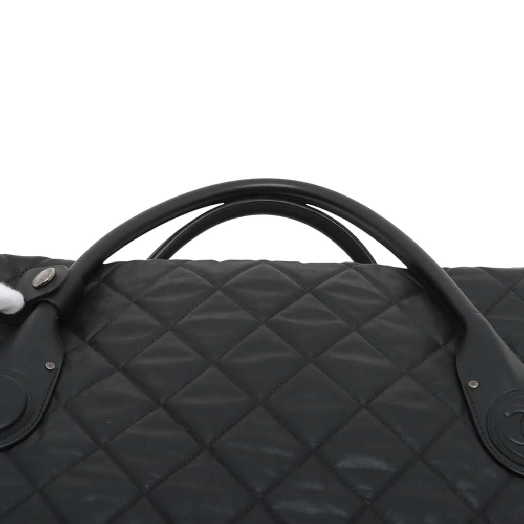 Chanel Quilted Coated Canvas Horizontal Sport Weekender - Detail 2