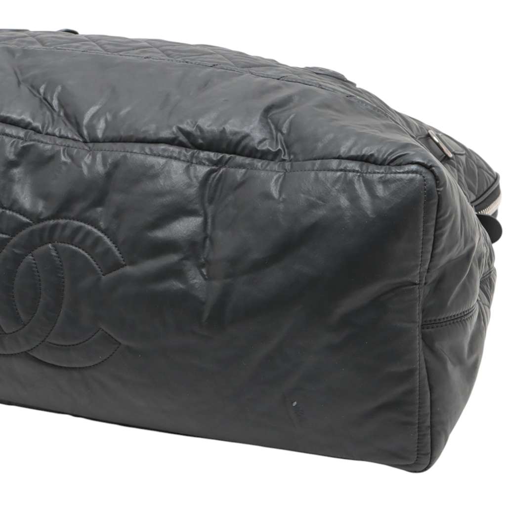 Chanel Quilted Coated Canvas Horizontal Sport Weekender - Image 12