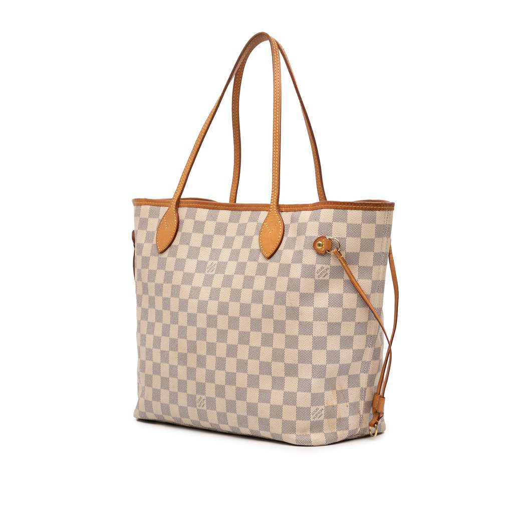 Louis Vuitton Damier Azur Neverfull MM - Back view