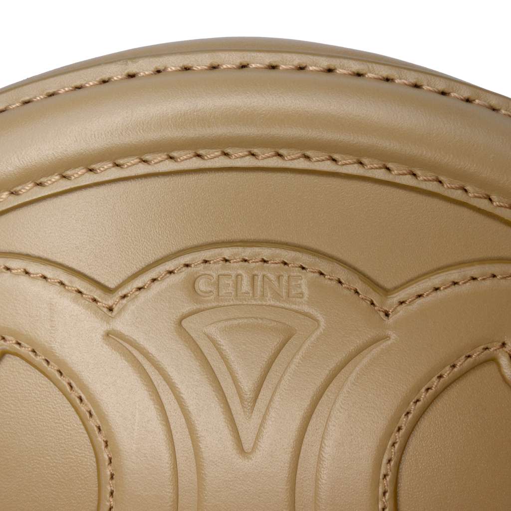 Celine Small Calfskin Cuir Triomphe Oval Crossbody - Side view