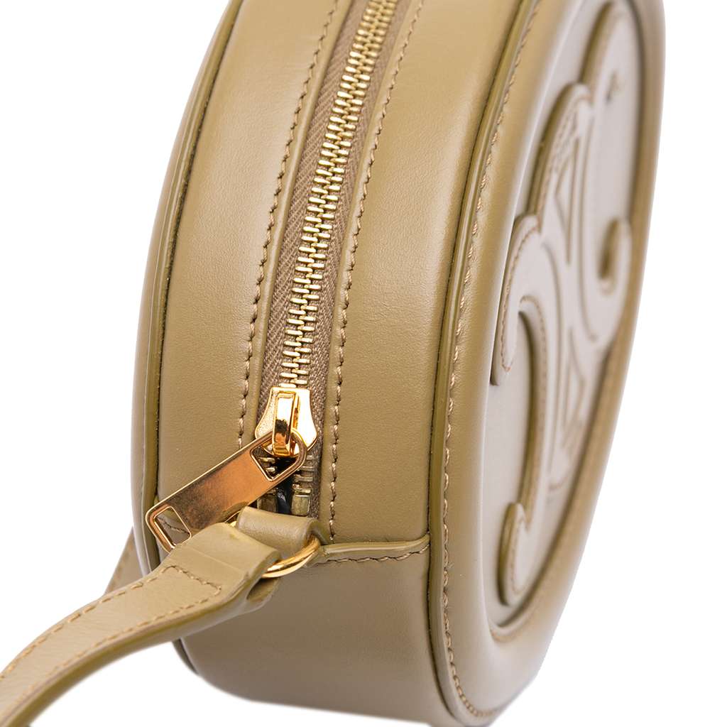 Celine Small Calfskin Cuir Triomphe Oval Crossbody - Detail 2