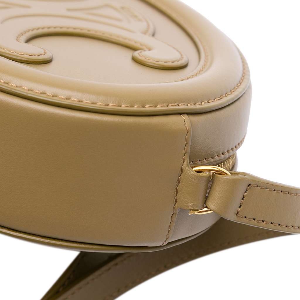 Celine Small Calfskin Cuir Triomphe Oval Crossbody - Image 10