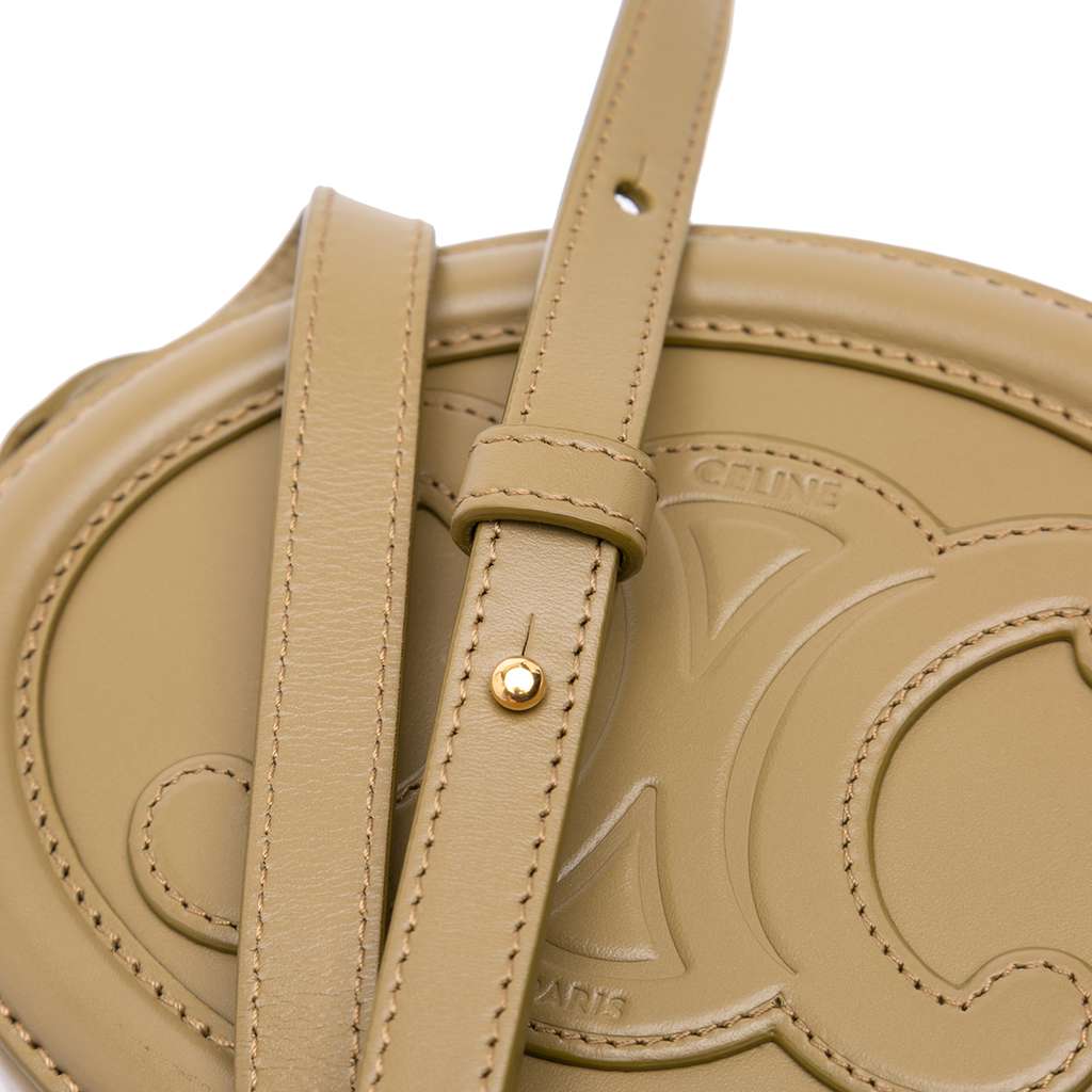 Celine Small Calfskin Cuir Triomphe Oval Crossbody - Image 11