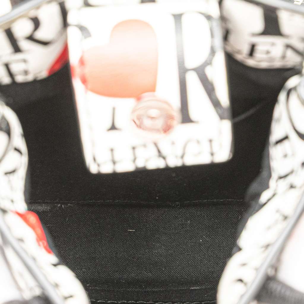 Balenciaga Mini Calfskin Bonjour Paris Shopping Phone Holder - 4