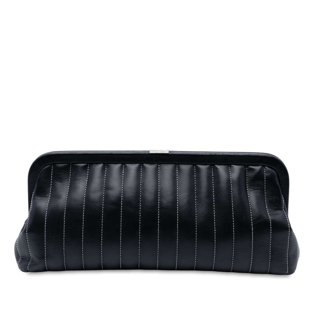 Chanel Quilted Lambskin Mademoiselle Ligne Clutch