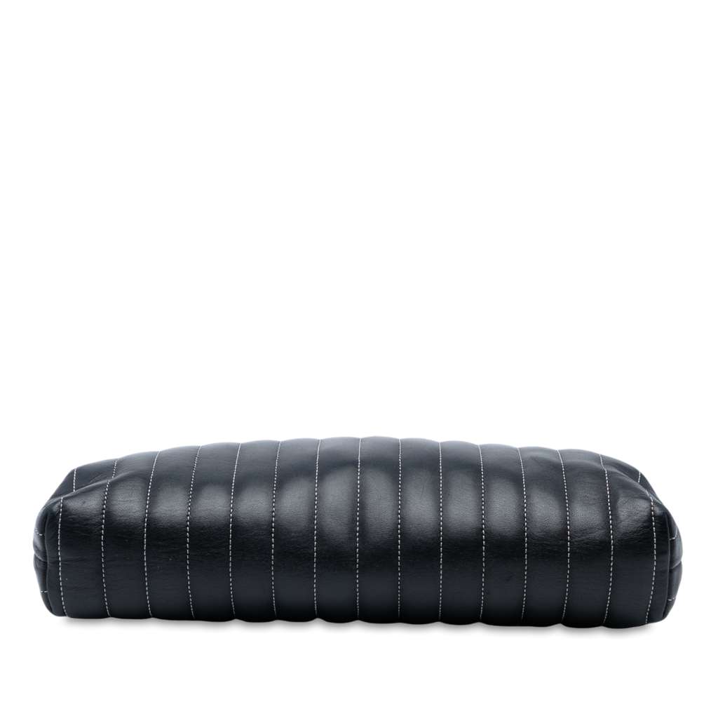 Chanel Quilted Lambskin Mademoiselle Ligne Clutch - Image 6