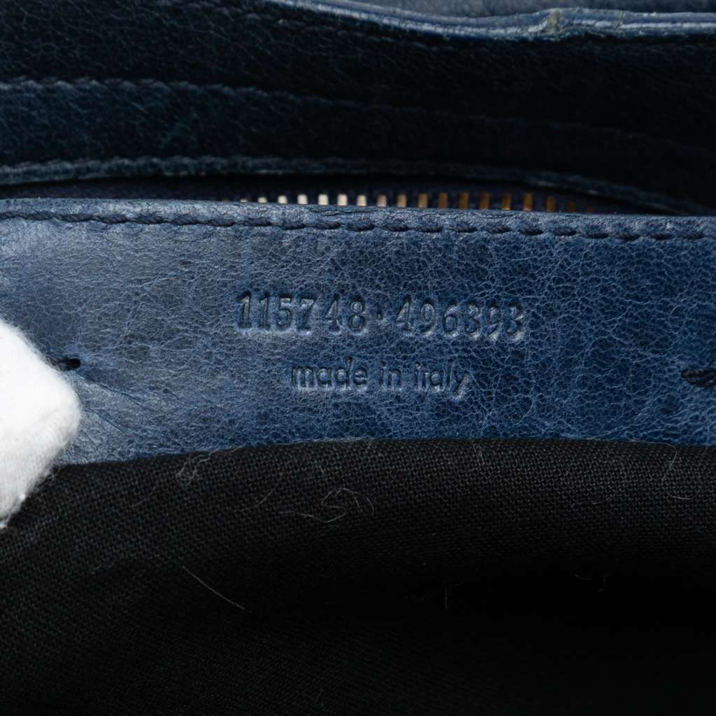 Balenciaga Lambskin Motocross Classic City Satchel - Side view