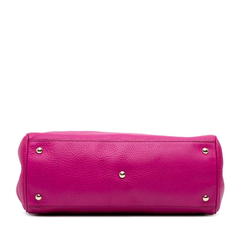 Gucci Medium Calfskin Bamboo Shopper Satchel - Image 6