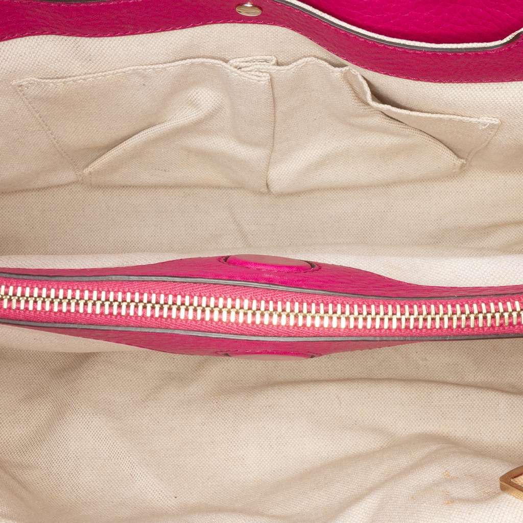 Gucci Medium Calfskin Bamboo Shopper Satchel - 4