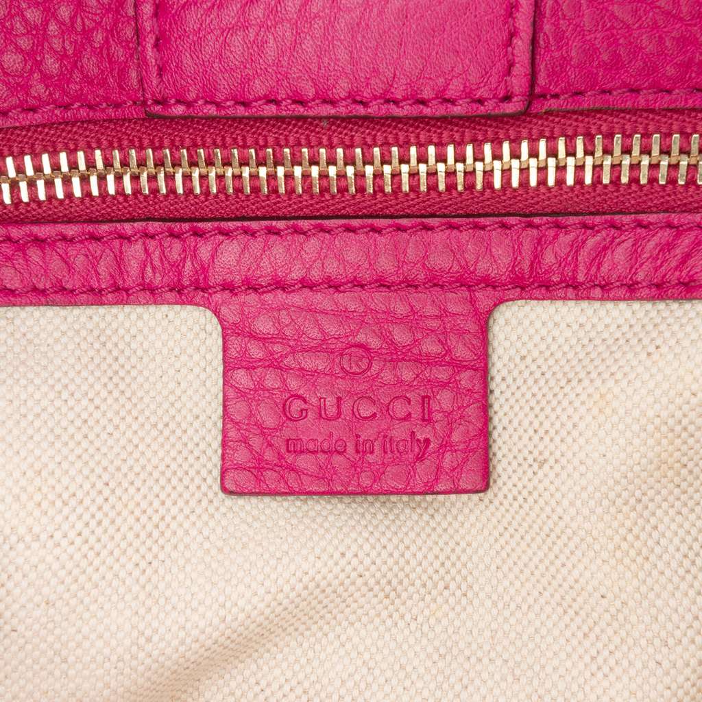 Gucci Medium Calfskin Bamboo Shopper Satchel - Side view