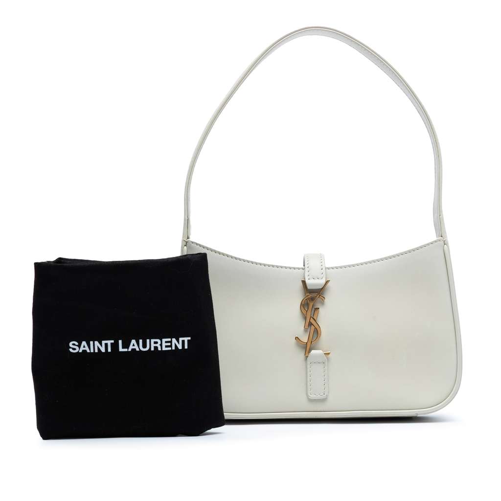 Saint Laurent Mini Smooth Calfskin Le 5 a 7 Hobo - Image 10