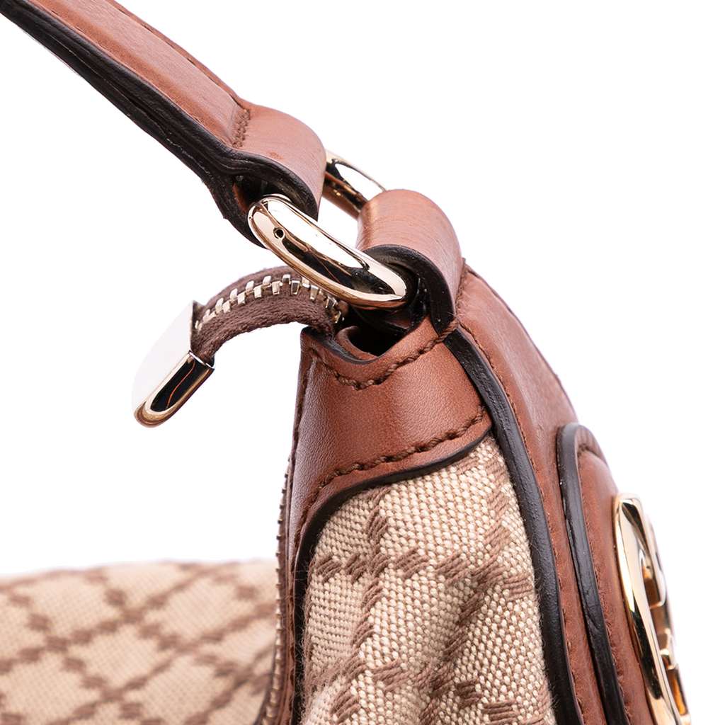 Gucci Diamante Canvas Village Double G Shoulder Bag - Image 12