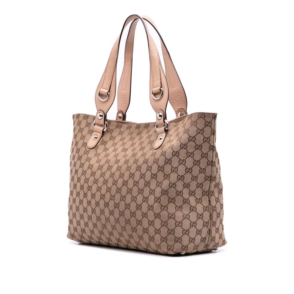 Gucci GG Canvas Icon Bit Tote - Back view