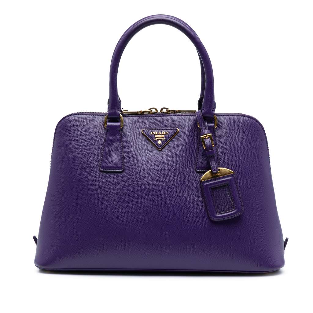 Prada Medium Saffiano Lux Promenade Satchel