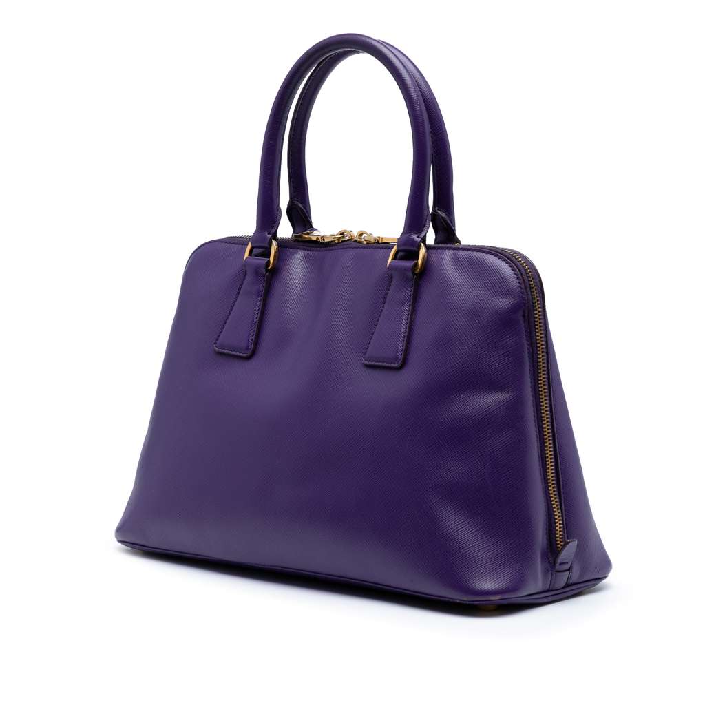 Prada Medium Saffiano Lux Promenade Satchel - Back view