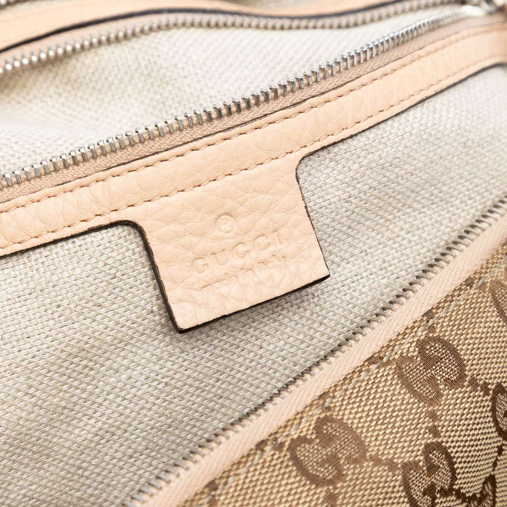 Gucci Large GG Canvas Icon Bit Satchel - Side view