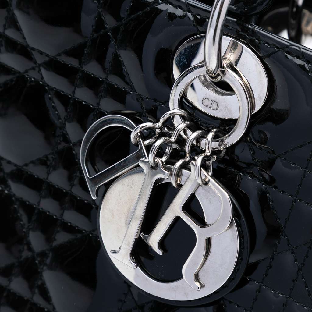 Dior Large Patent Cannage Lady Dior - Detail 1