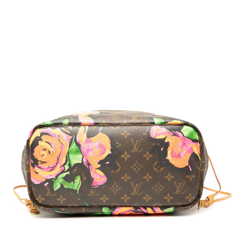 Louis Vuitton Monogram Roses Neverfull MM - Image 6
