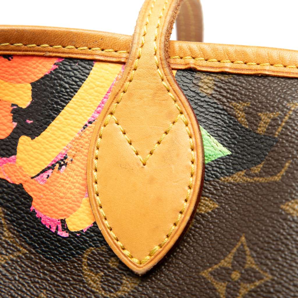 Louis Vuitton Monogram Roses Neverfull MM - Detail 2