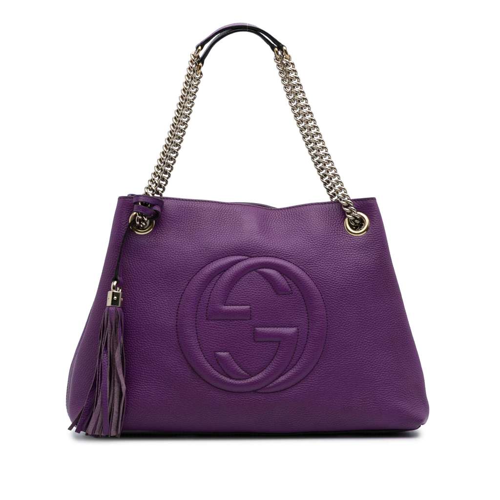 Gucci Medium Leather Soho Chain Tote