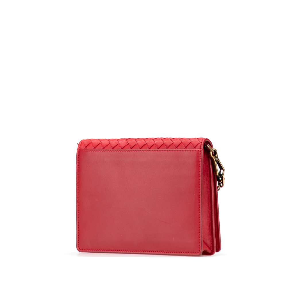 Bottega Veneta Nappa Intrecciato Wallet On Chain - Back view