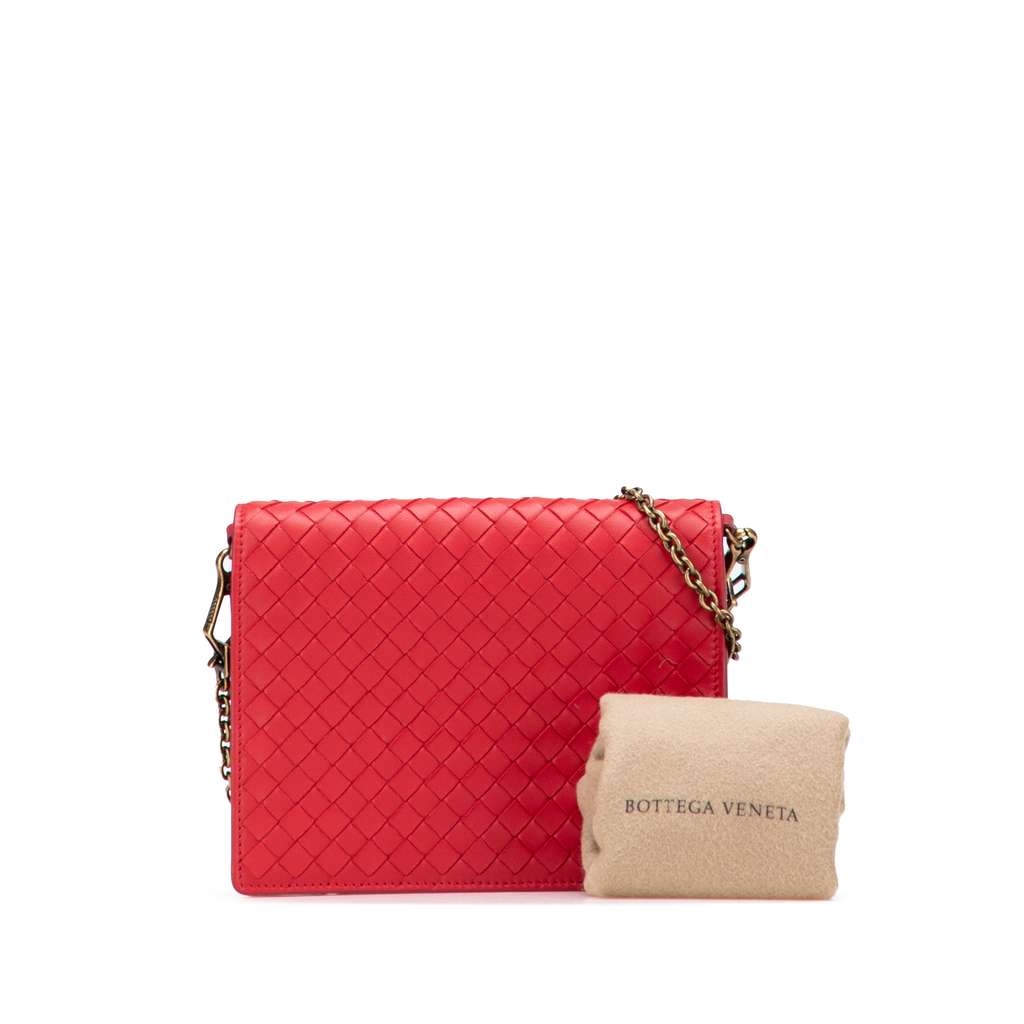 Bottega Veneta Nappa Intrecciato Wallet On Chain - Image 12