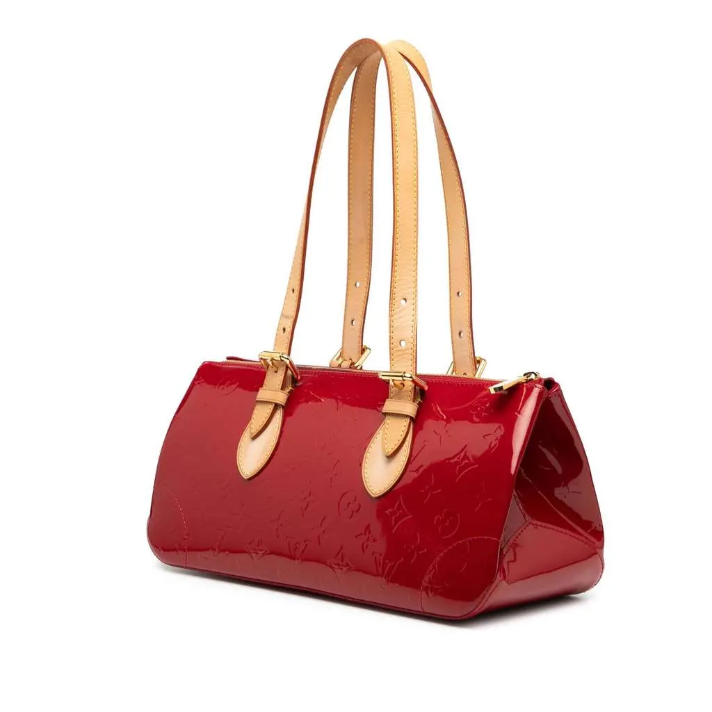 Louis Vuitton Monogram Vernis Rosewood Avenue Red Leather Good - Back View